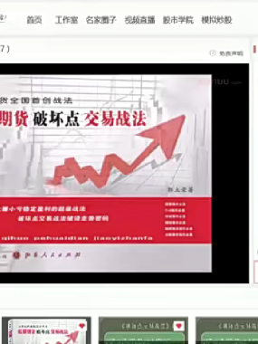 郭立荣股票期货破坏点交易战法视频课程下载